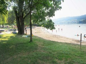 Strandbad mit Sandstrand in Öhningen am Bodensee